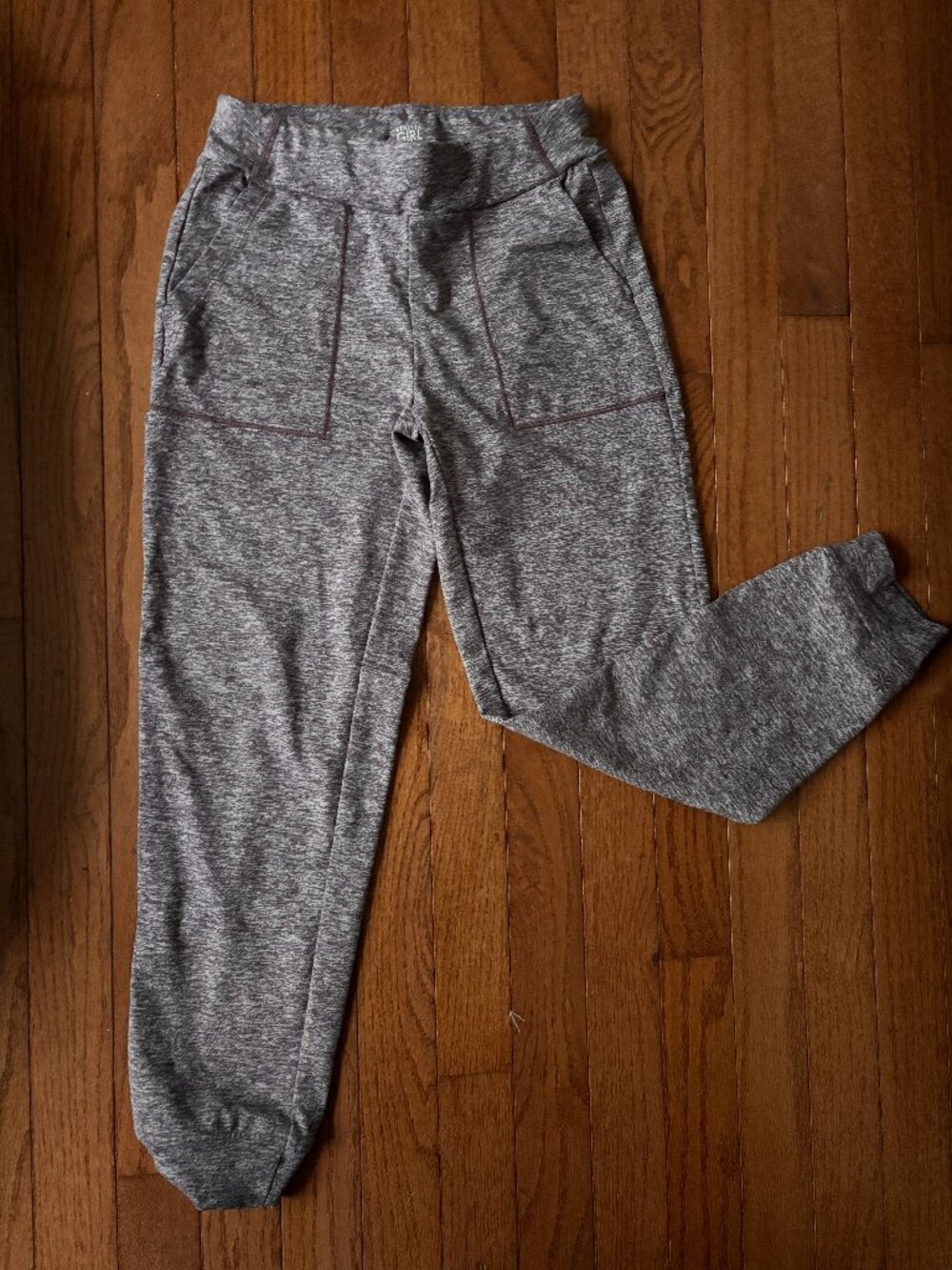 Athleta Girl SoftLuxe Joggers Heathered Purple Athletic Pants Size M 8-10